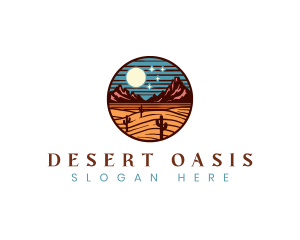 Western Desert Sand logo design