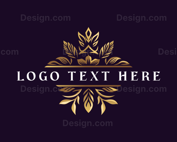 Floral Elegant Crest Logo