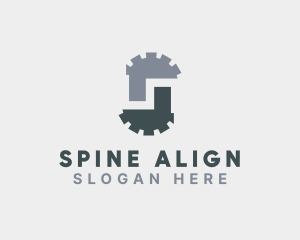 Mechanical Cog Letter S  logo design