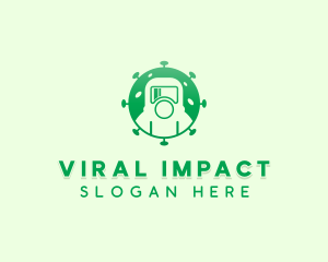 Virus Protective Suit logo design