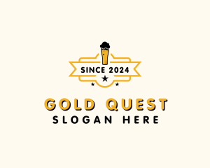 Gold Beer Booze  logo design