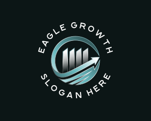 Graph Arrow Growth Finance logo design