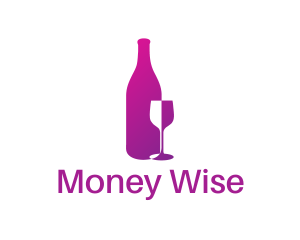 Wine Bottle Glass Logo