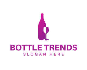 Wine Bottle Glass logo