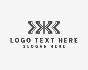 Industrial Forwarding Logistics Letter X logo