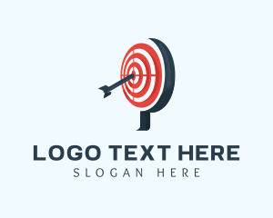 Letter P Target Marketing logo