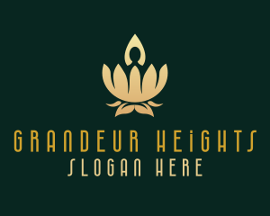 Luxurious Yoga Lotus Logo