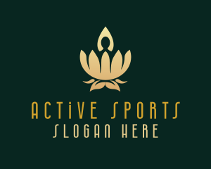 Luxurious Yoga Lotus logo