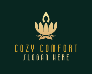 Luxurious Yoga Lotus logo design