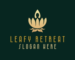 Luxurious Yoga Lotus logo design