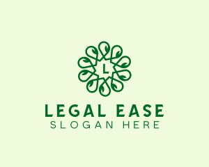 Organic Herbal Leaf logo