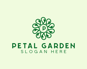 Organic Herbal Leaf logo design