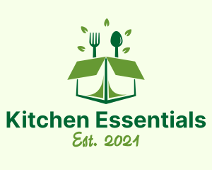 Healthy Box Utensils logo design