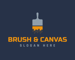 Paint Brush Cityscape logo