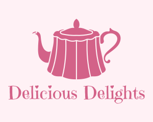 Pink Cake Tea Pot logo design