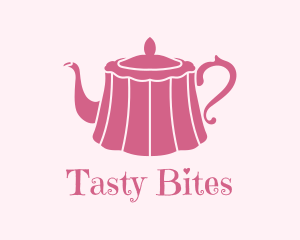 Pink Cake Tea Pot logo design