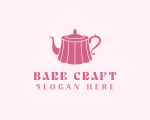 Pink Cake Tea Pot logo design