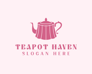 Pink Cake Tea Pot logo design