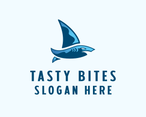 Shark Sailing Boat logo