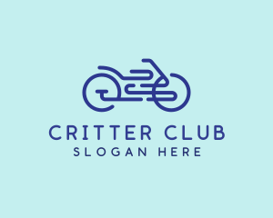 Bike Ride Outline logo design