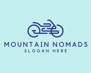 Bike Ride Outline logo design