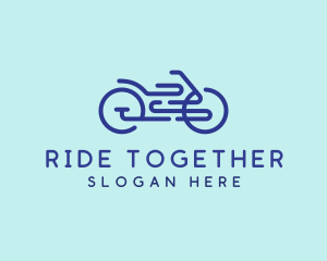 Bike Ride Outline logo design