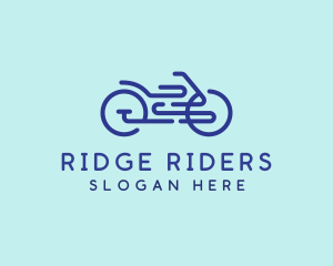 Bike Ride Outline logo design