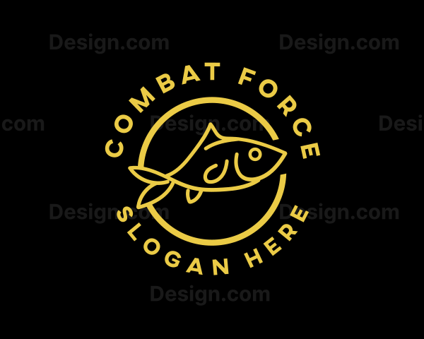 Fish Seafood Restaurant Logo