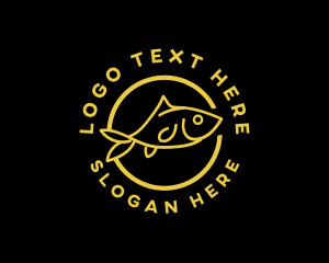 Fish Seafood Restaurant Logo