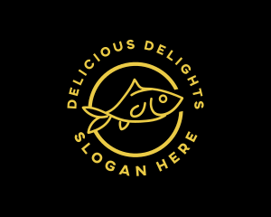 Fish Seafood Restaurant logo design