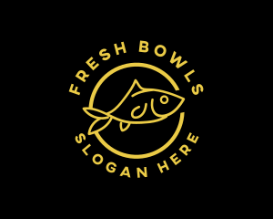 Fish Seafood Restaurant logo design