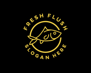 Fish Seafood Restaurant logo design