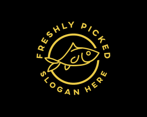 Fish Seafood Restaurant logo design