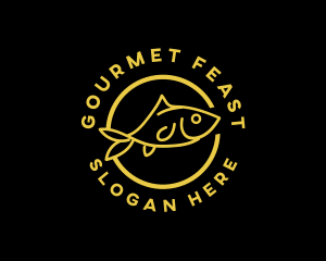 Fish Seafood Restaurant logo design