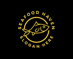 Fish Seafood Restaurant logo design