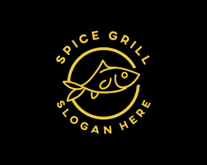 Fish Seafood Restaurant logo design