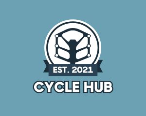 Bike Pedal Banner logo design