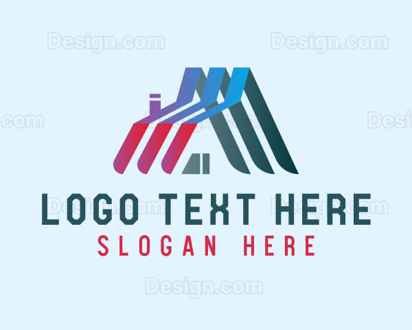 Angled Roof Lines Logo