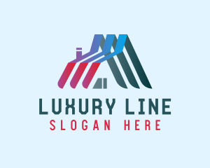 Angled Roof Lines logo design