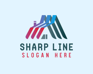 Angled Roof Lines logo design