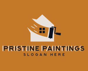 Roller Paint Maintenance logo design