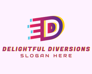 Speedy Letter D Motion Business logo design