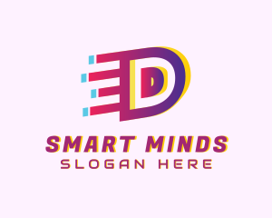 Speedy Letter D Motion Business logo