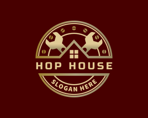 Wrench House Repair logo design