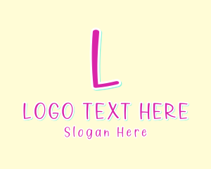 Letter - Kinder Handwriting Playroom logo design