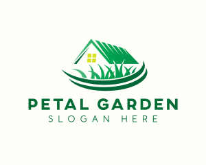 Lawn Grass Cutter logo design