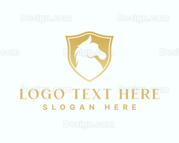 Premium Shield Horse Logo