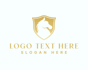 Premium Shield Horse logo