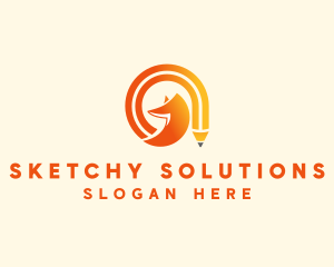 Fox Gradient Pencil logo