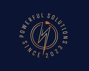 Power Lightning Bolt Plug logo design